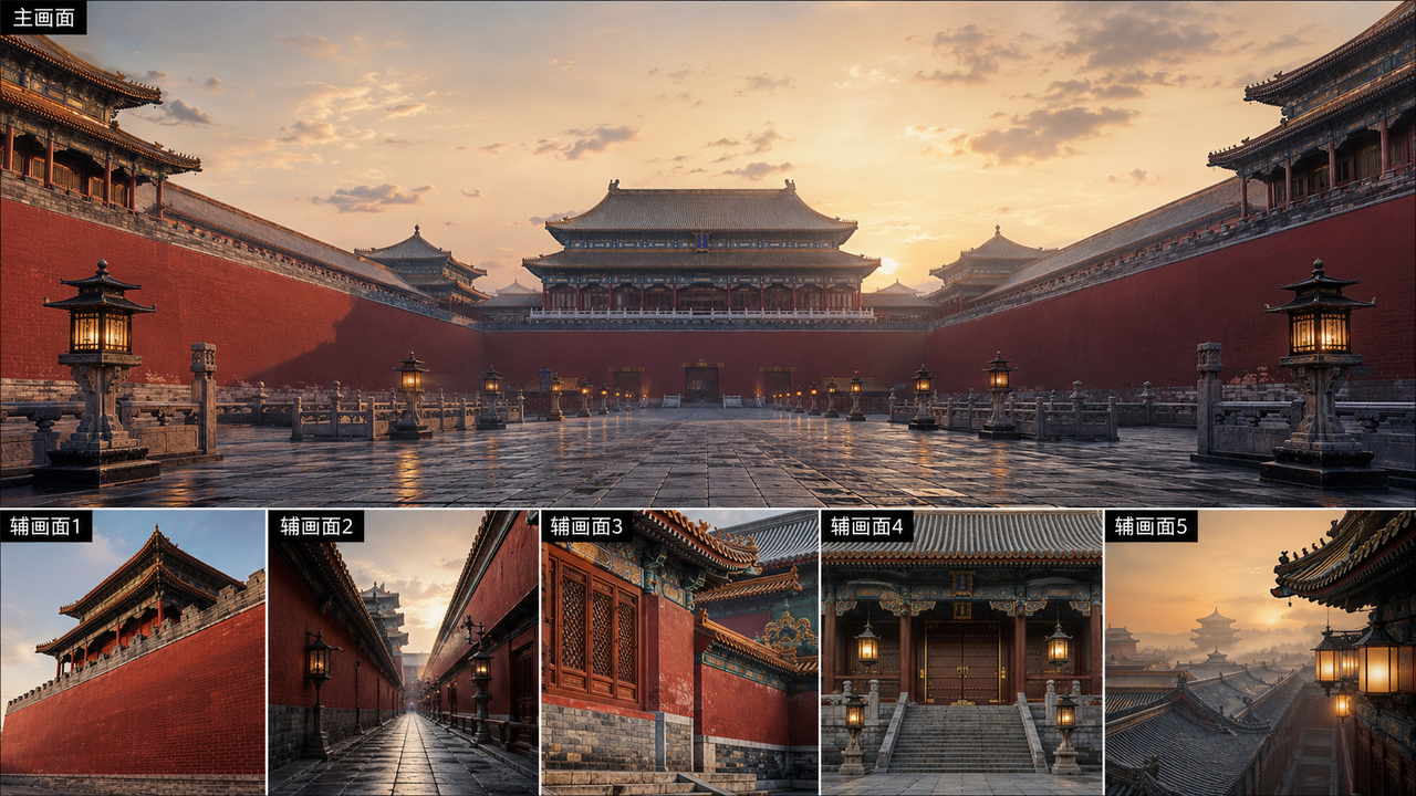场景&人物提示词模板-（包含限制文字乱码 要求图片清晰度提示词）